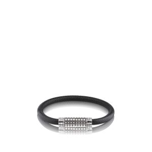 Louis Vuitton LV Slim Bracelet - Black, Palladium-Plated Wrap, Bracelets -  LOU747341