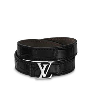 lv black slim leather bracelet｜TikTok Search