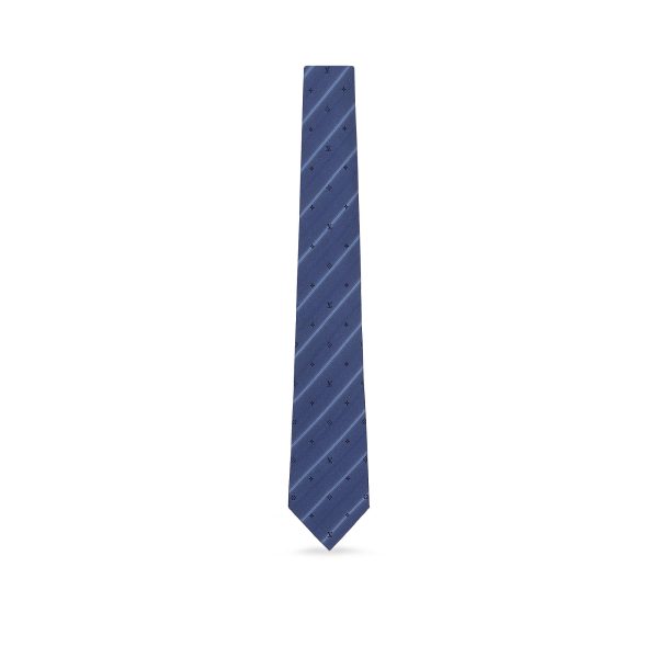 Monogram Whisper Tie Navy