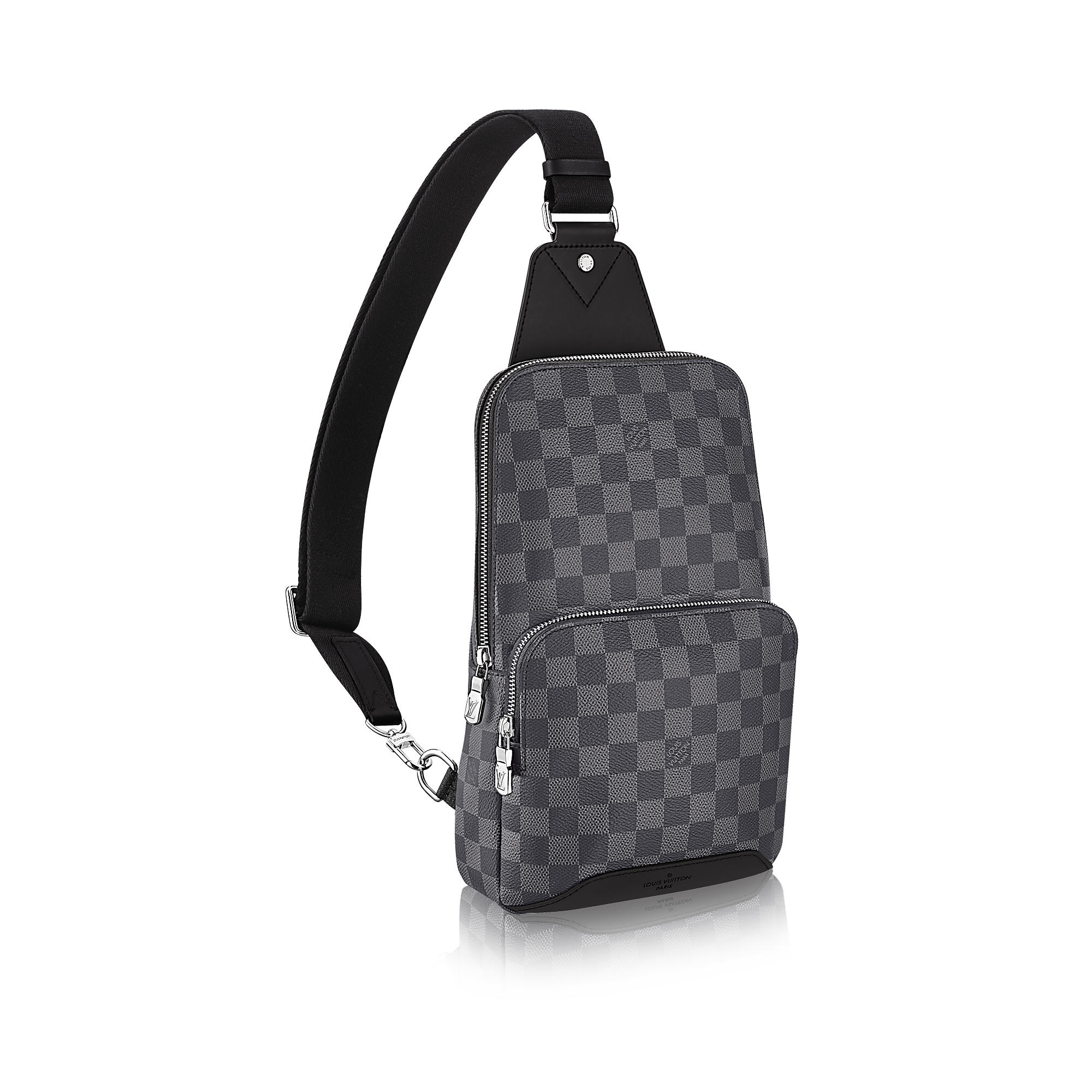 Louis Vuitton Replica Men's Damier Graphite Canvas Avenue Sling Bag N40008  Blue 2018 - AAAReplica
