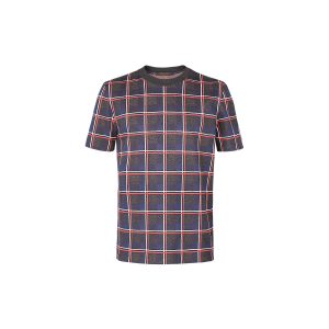 Buy Replica Louis Vuitton T-Shirt With Chain Jacquard Rib Collar