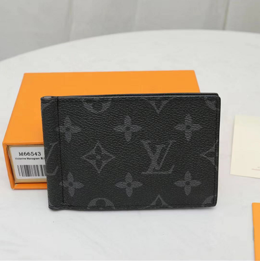 Louis Vuitton 2018 Monogram Eclipse Pince Wallet w/ Tags - Black
